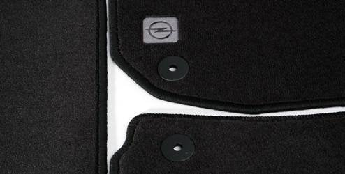 Tapis De Sol Velours Noir Sur Mesure Pour Opel Zafira B (2005-2011) - Avant Et Arrière, Antidérapant, Facile à Nettoyer
