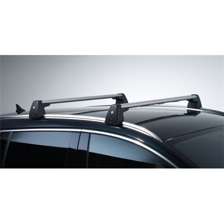 Barres de toit aluminium pour véhicules avec rails de toit