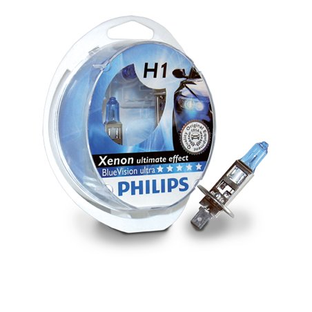 Ampoules halogènes H1, Philips BlueVision ultra