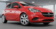 Enjoliveur de roue 15'' posé sur une Opel Corsa rouge